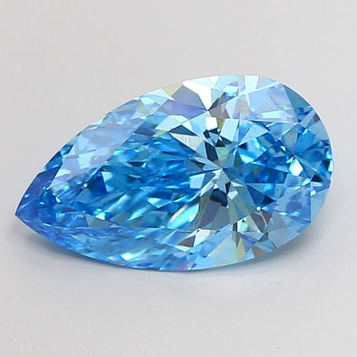 Loose Diamond - PEAR 3.05ct Fancy Vivid Blue SI1