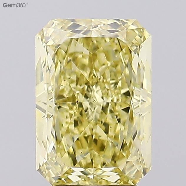 Loose Diamond - RADIANT 3.65ct Fancy Intense Yellow VS2