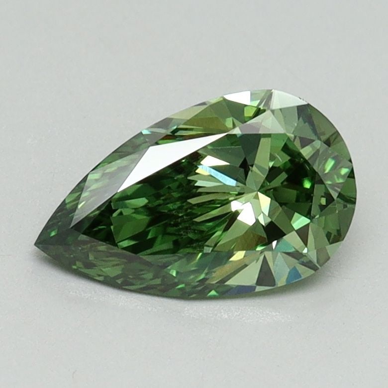 Loose Diamond - PEAR 0.9ct Fancy Vivid Green VS2