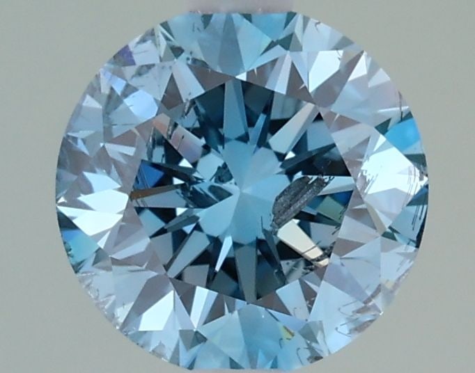 Loose Diamond - ROUND 1.31ct Fancy Intense Greenish Blue I1