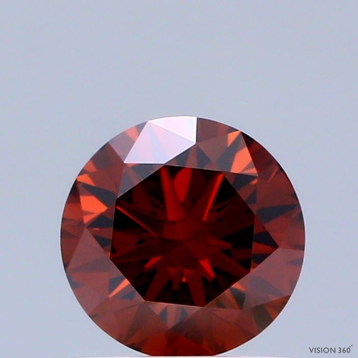 Loose Diamond - ROUND 0.7ct Fancy Deep Orange VS1