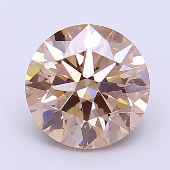 Ideal Loose Diamond - ROUND 1.54ct Fancy Light Brown VS1