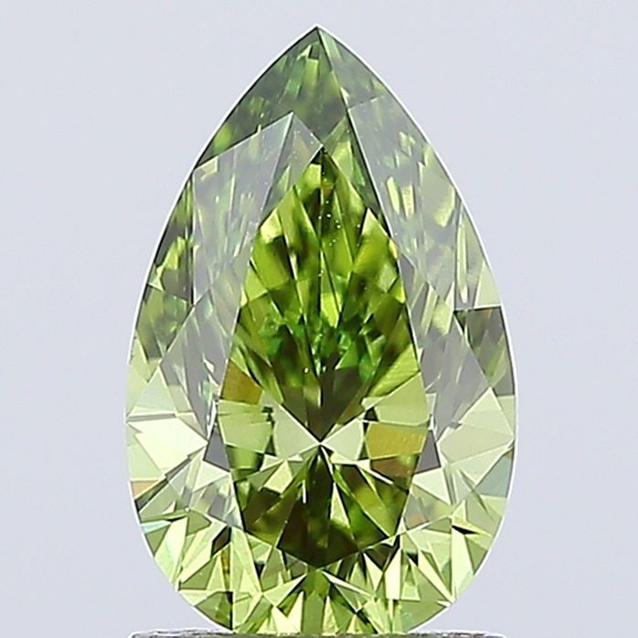 Loose Diamond - PEAR 1.61ct Fancy Vivid Green VS1