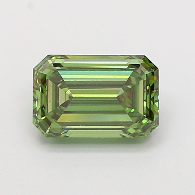 Loose Diamond - EMERALD 1.08ct Fancy Vivid Green VVS2