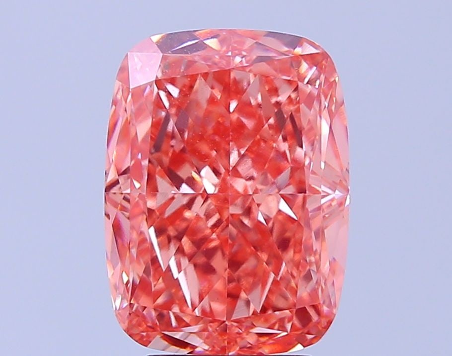 Loose Diamond - CUSHION MODIFIED 5.45ct Fancy Vivid Pink VS1