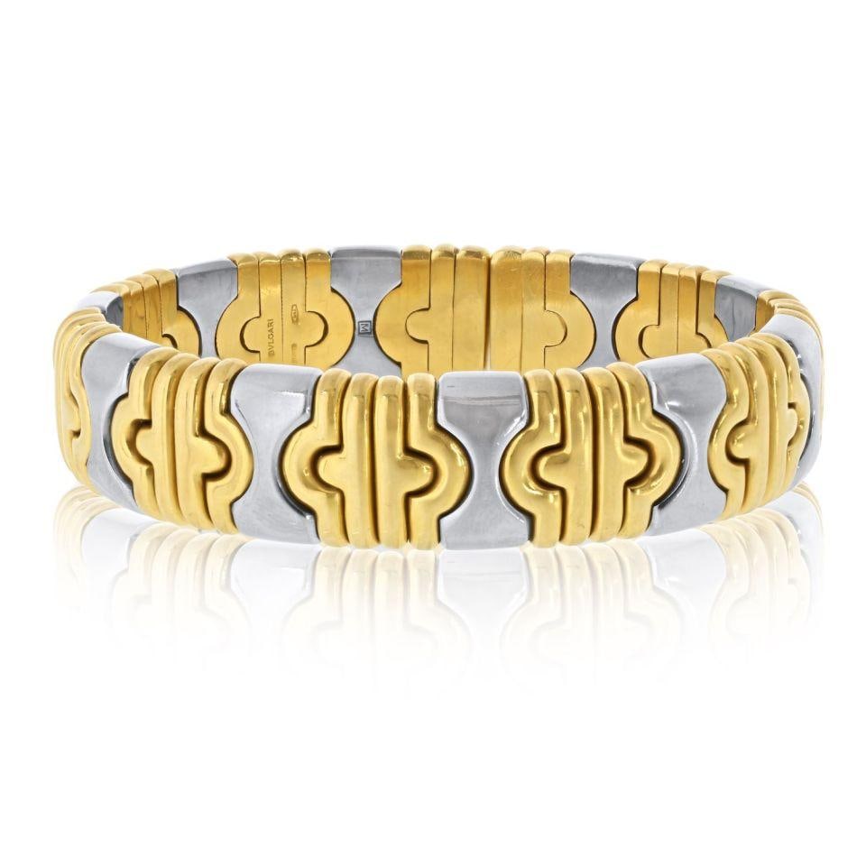 Bvlgari Parentesi Hematite Bangle in 18K Yellow Gold (1 of 6)