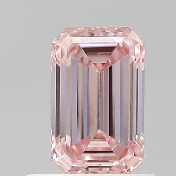 Loose Diamond - EMERALD 0.82ct Fancy Intense Pink VS1