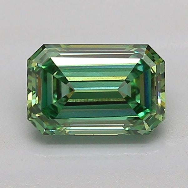 Loose Diamond - EMERALD 0.98ct Fancy Vivid Green VS1