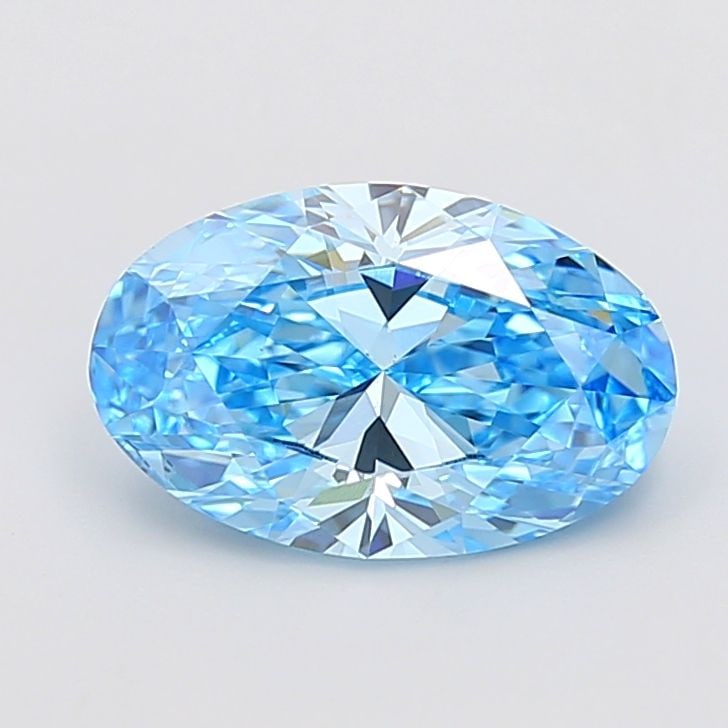 Loose Diamond - OVAL 3.01ct Fancy Vivid Blue VS1