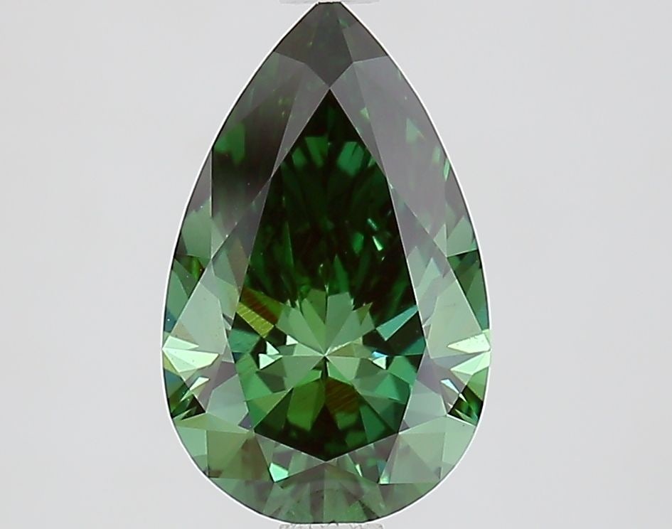 Loose Diamond - PEAR 1.96ct Fancy Vivid Green VS1