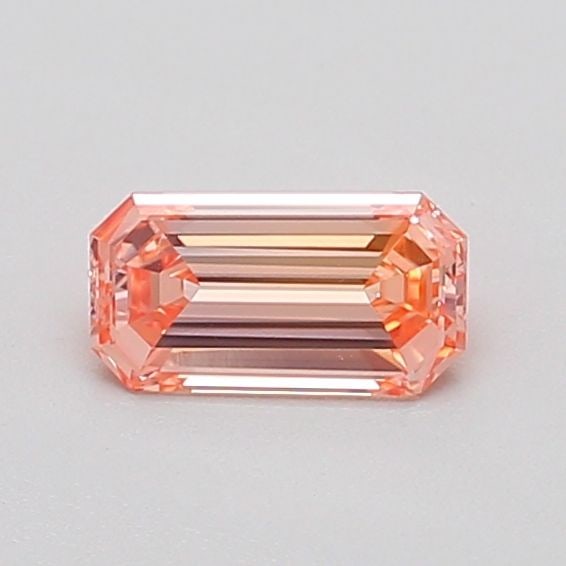 Loose Diamond - EMERALD 0.4ct Fancy Intense Pink VS1