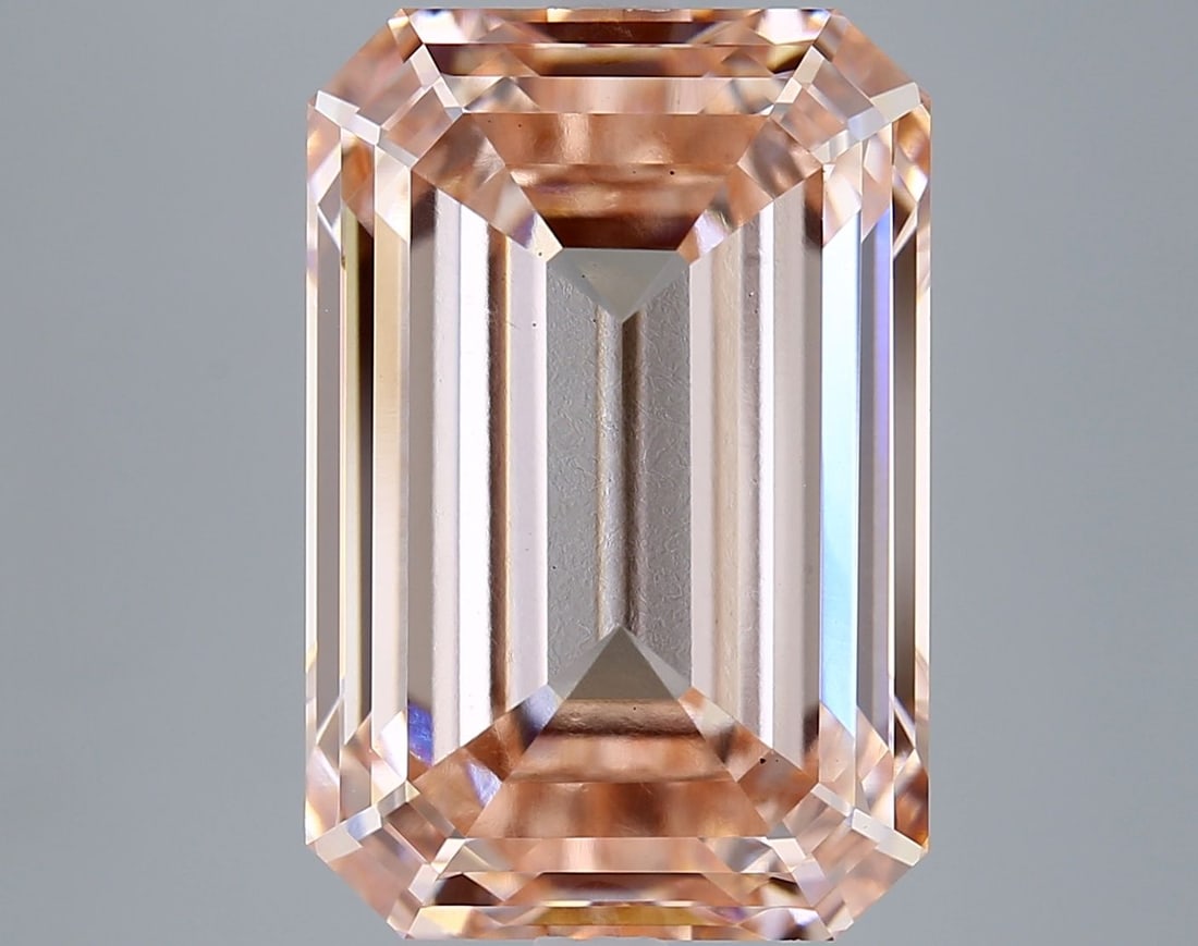 Loose Diamond - EMERALD 10.03ct Fancy Intense Pink VS1
