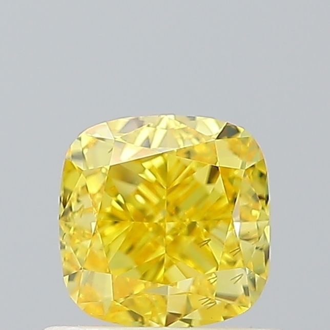 Loose Diamond - CUSHION MODIFIED 1.0ct Fancy Vivid Yellow VS2