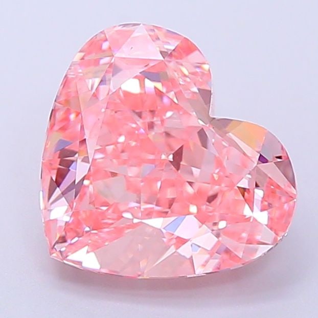 Loose Diamond - HEART 3.16ct Fancy Vivid Pink VVS1