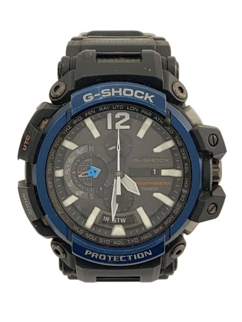 Casio G Shock GPW 2000 Black Rubber Wristwatch