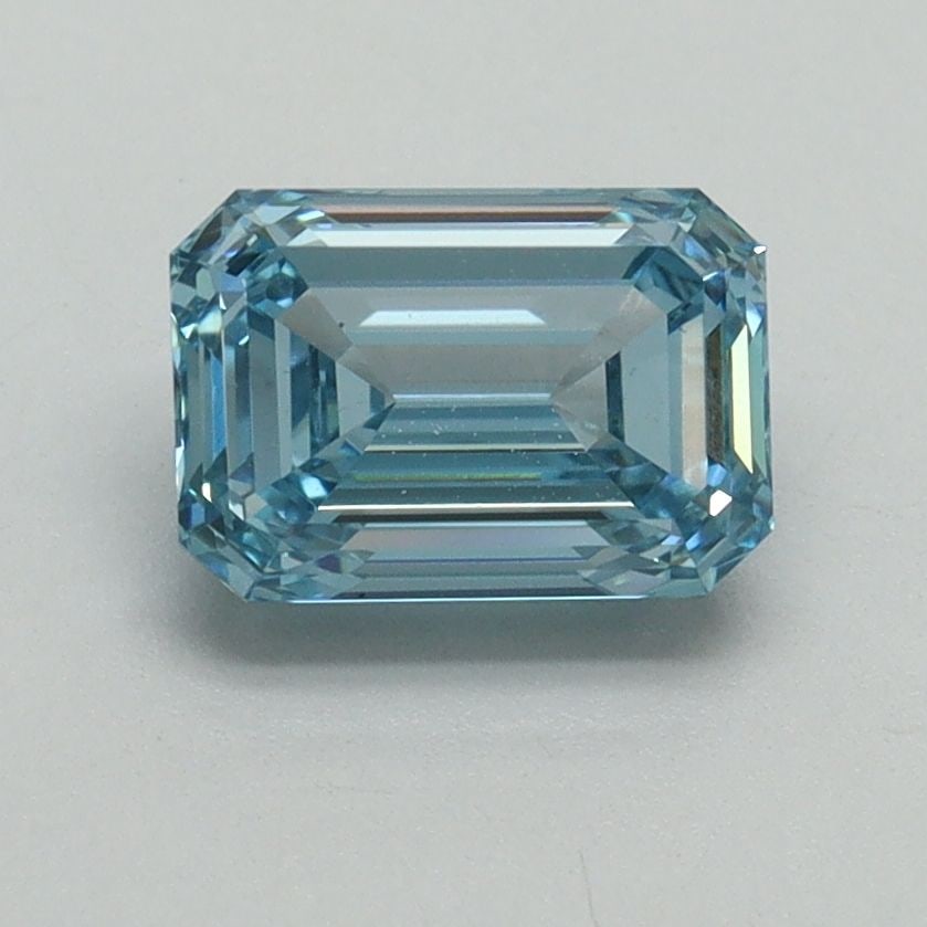 Loose Diamond - EMERALD 1.29ct Fancy Intense Blue VS1