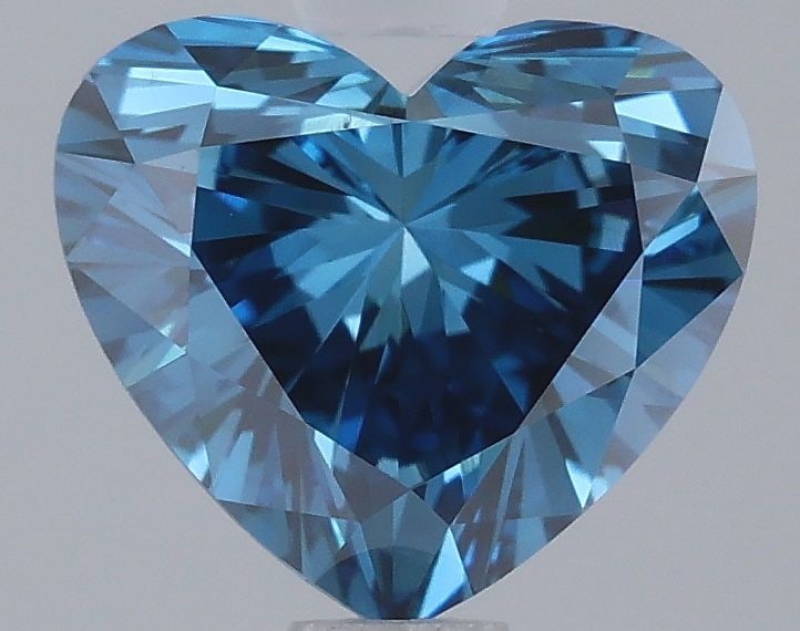 Loose Diamond - HEART 1.02ct Fancy Vivid Blue VS1