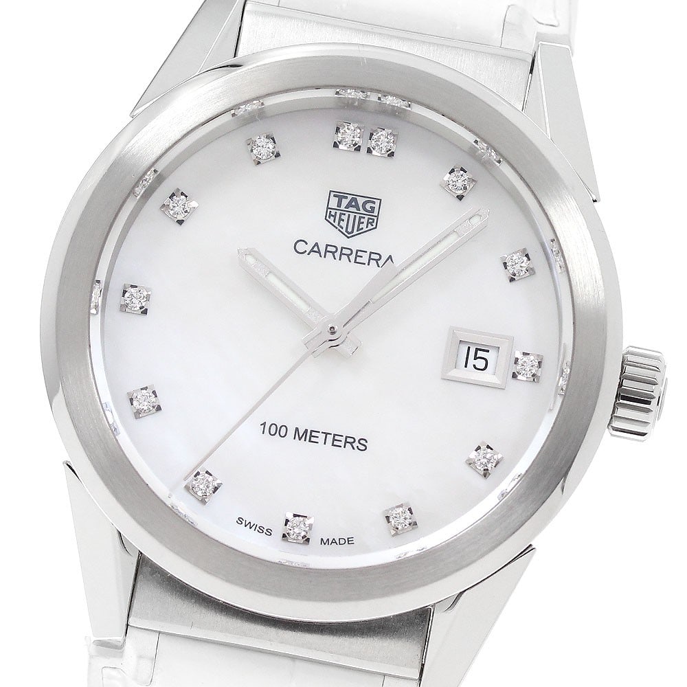 TAG Heuer Carrera Quartz Unisex 13 Diamond Wristwatch (1 of 7)
