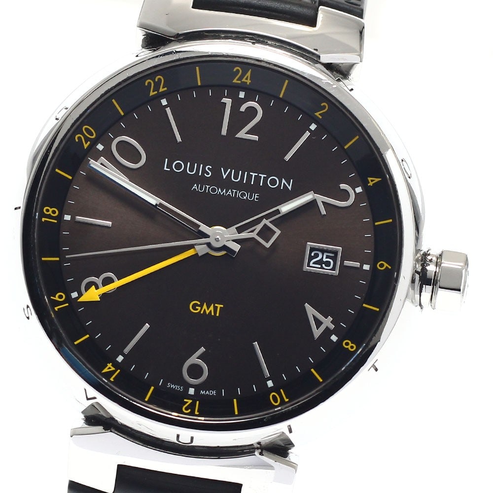 Mens Wristwatch Louis Vuitton Tambour GMT Date Q1155 (1 of 7)