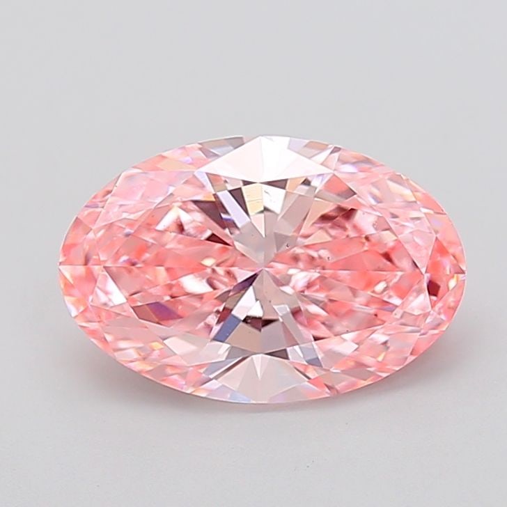 Loose Diamond - OVAL 3.01ct Fancy Vivid Pink VS2