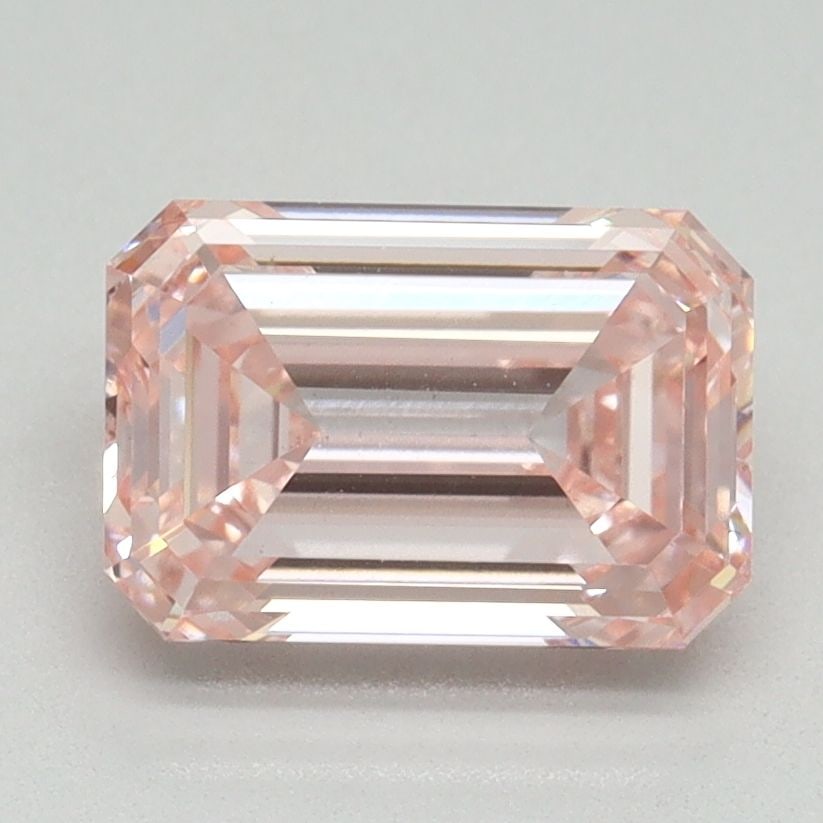 Loose Diamond - EMERALD 2.06ct Fancy Intense Pink VS1