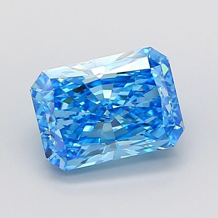 Loose Diamond - RADIANT 3.28ct Fancy Vivid Blue VVS1