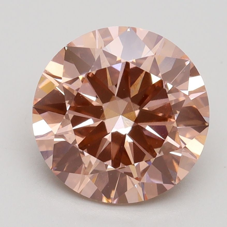 Loose Diamond - ROUND 2.71ct Fancy Intense Pink VS1