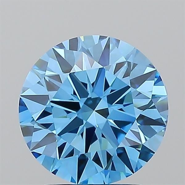 Ideal Loose Diamond - ROUND 2.03ct Fancy Vivid Blue VVS1