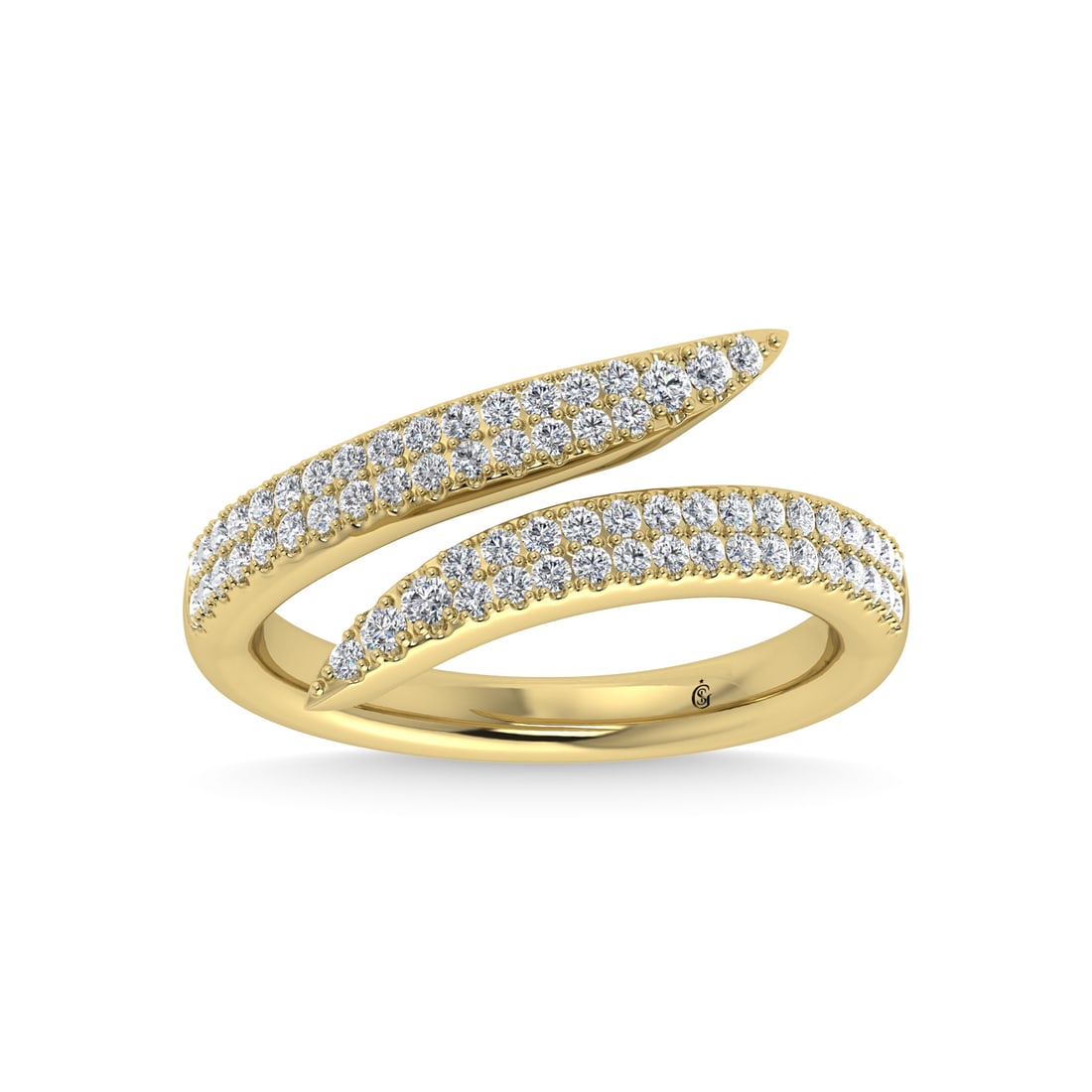 14K Yellow Gold Diamond 1/3 Ct.Tw. Fashion Ring