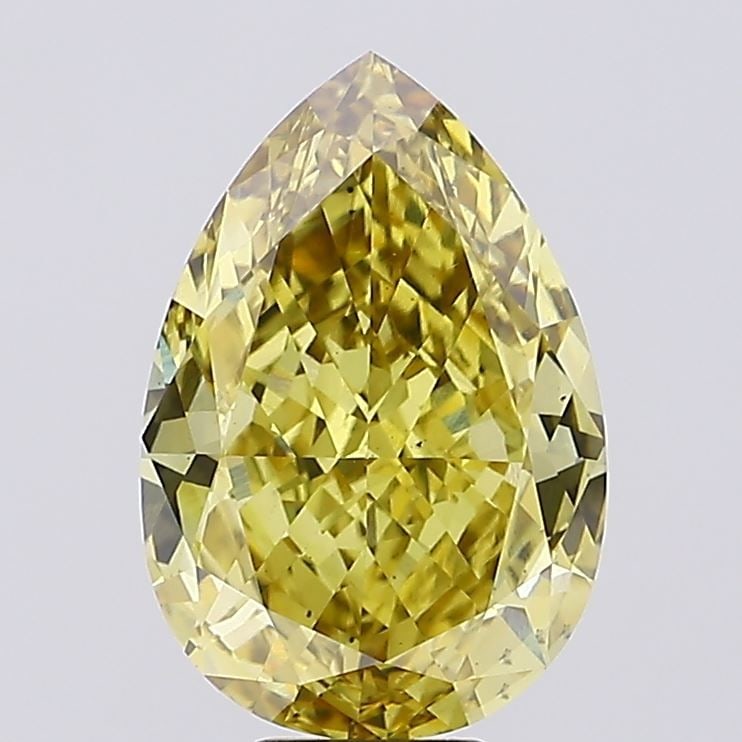 Loose Diamond - PEAR 11.43ct Fancy Vivid Yellow VS1