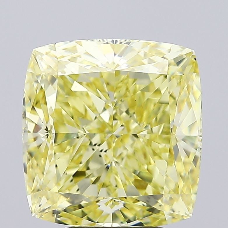 Loose Diamond - CUSHION MODIFIED 5.08ct Fancy Intense Yellow VS1
