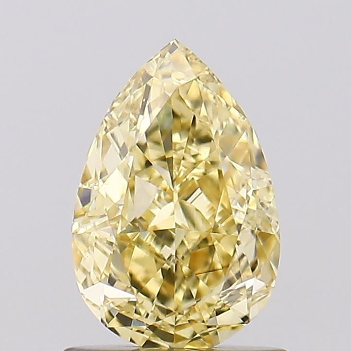Loose Diamond - PEAR 1.02ct Fancy Intense Yellow VS1: Loose Diamond - PEAR 1.02ct Fancy Intense Yellow VS1 Source: This is a real non-mined Diamond that has been grown in a lab Shape: PEAR Carats: 1.02 Color: Fancy Intense Yellow Certification: IGI Video