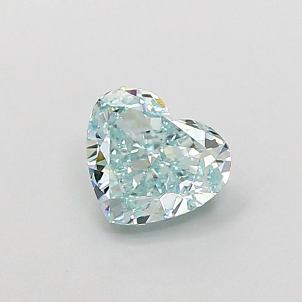 Loose Diamond - HEART 0.87ct Fancy Intense Blueish Green VS1