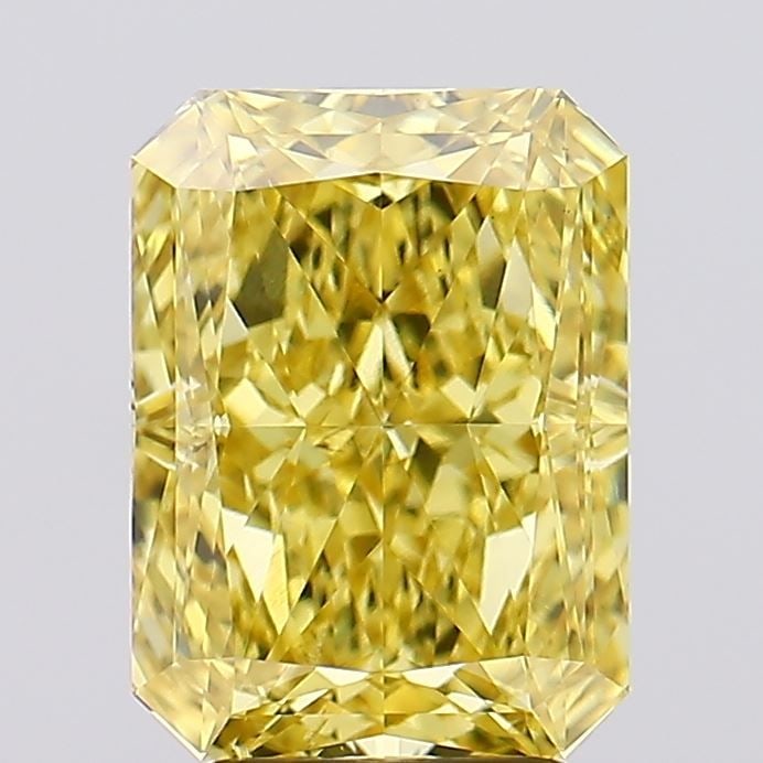 Loose Diamond - RADIANT 4.4ct Fancy Vivid Yellow VS2