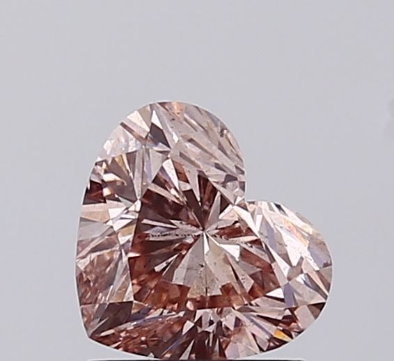 Loose Diamond - HEART 1.01ct Fancy Brown Pink SI2