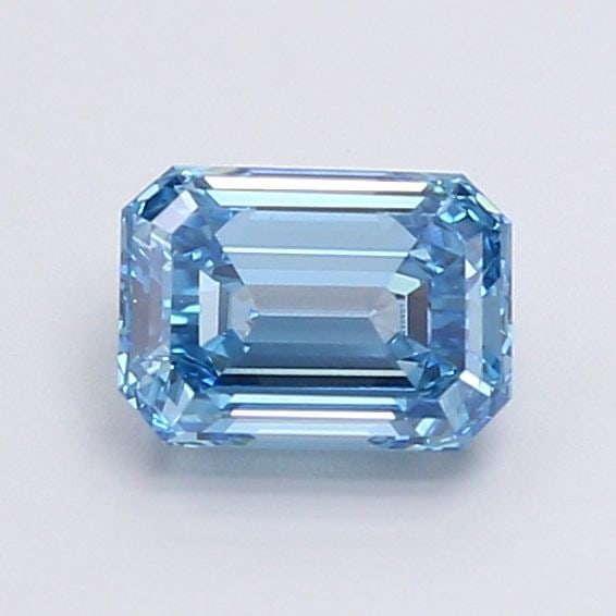Loose Diamond - EMERALD 1.5ct Fancy Vivid Blue VS1