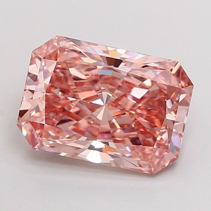 Loose Diamond - RADIANT 5.07ct Fancy Intense Pink VS1