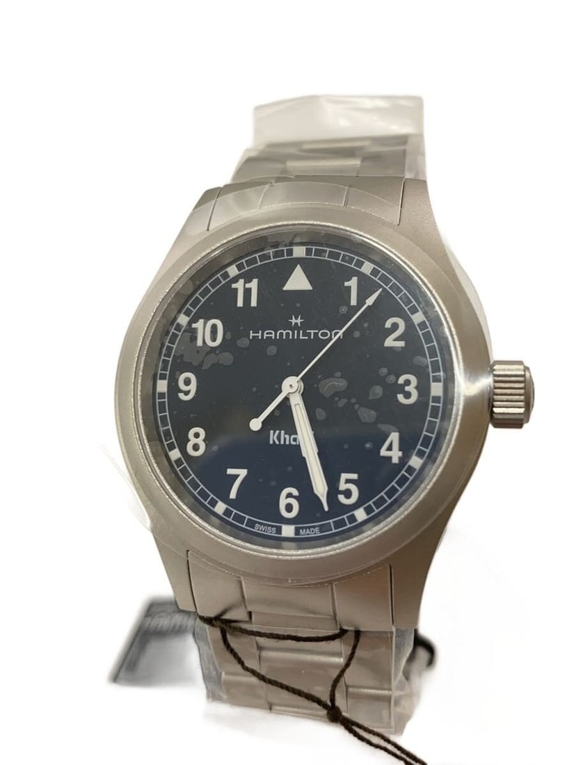 Hamilton Khaki Field Navy Quartz Stainless Steel Men's Wristwatch 38mm