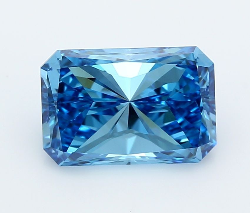 Loose Diamond - RADIANT 3.0ct Fancy Vivid Blue VS1