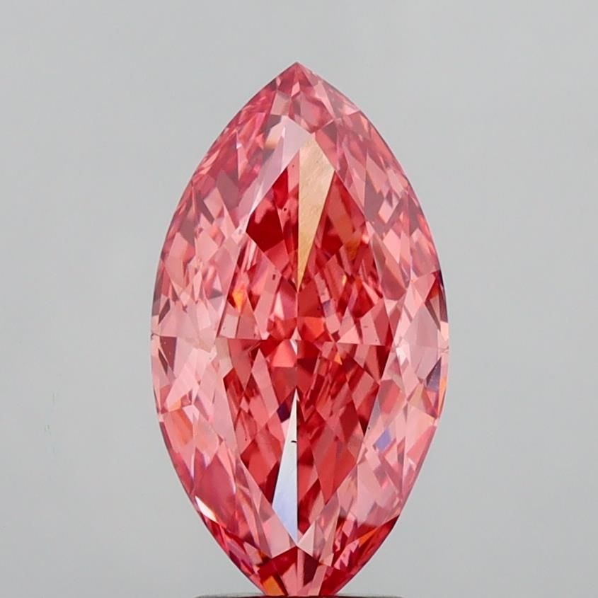 Loose Diamond - MARQUISE 5.39ct Fancy Vivid Pink VS2