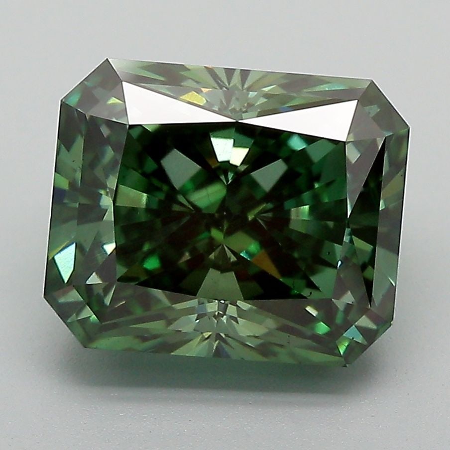 Loose Diamond - RADIANT 4.84ct Fancy Vivid Green VS1