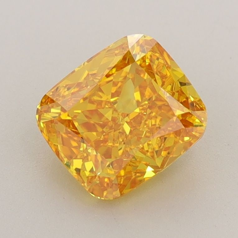 Loose Diamond - CUSHION BRILLIANT 1.51ct Fancy Vivid Yellow VS2