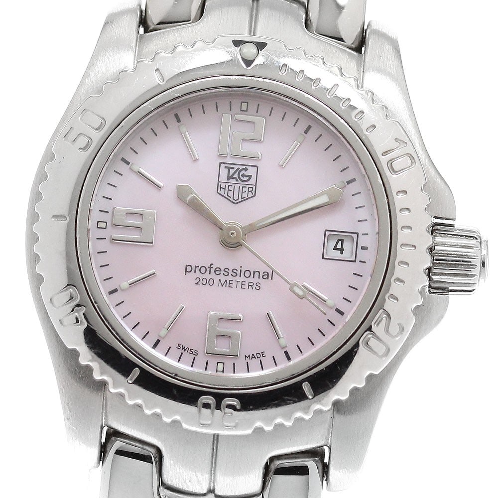 Tag Heuer Link Quartz Pink Shell Date Watch WT141F
