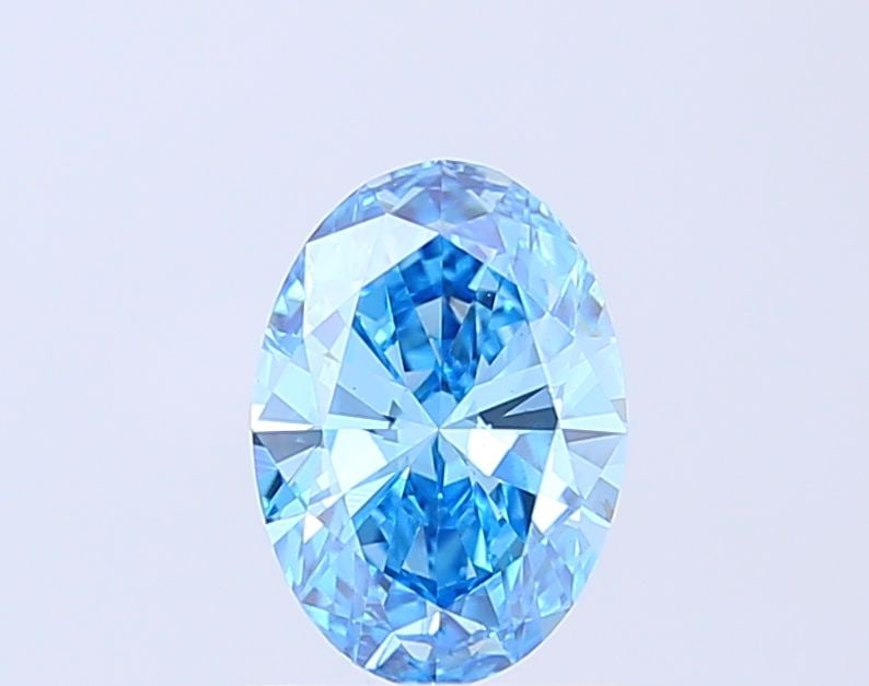 Loose Diamond - OVAL 1.22ct Fancy Vivid Blue VS1