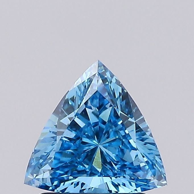 Loose Diamond - TRIANGULAR 0.88ct Fancy Vivid Blue VS1