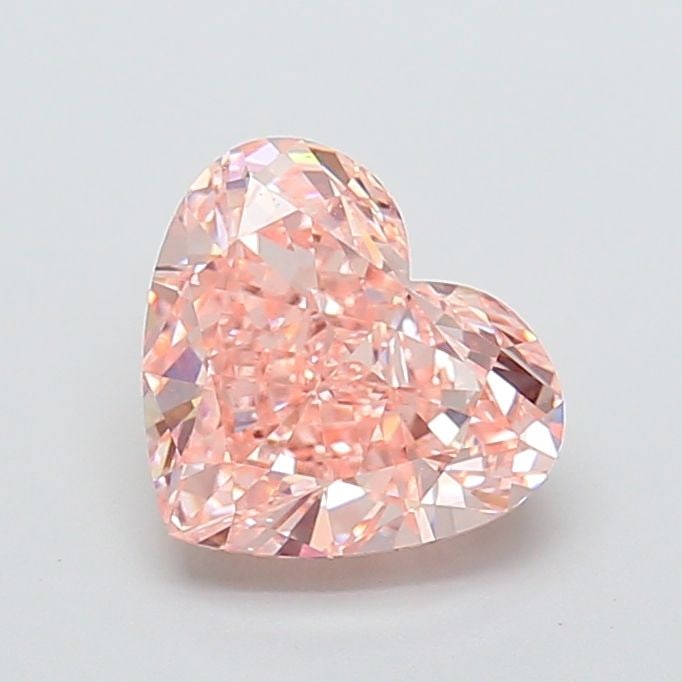 Loose Diamond - HEART 4.09ct Fancy Vivid Pink VVS2