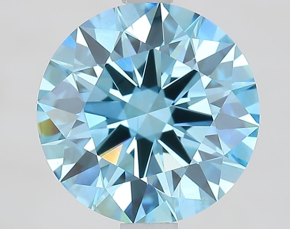 Ideal Loose Diamond - ROUND 2.41ct Fancy Vivid Blue VS1