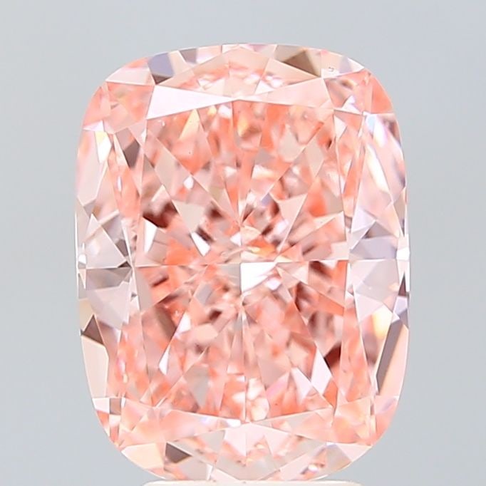 Loose Diamond - CUSHION MODIFIED 4.0ct Fancy Vivid Pink VS1