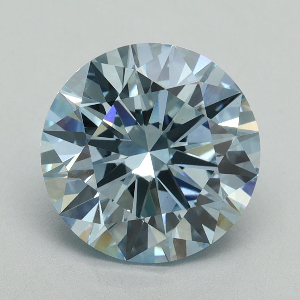 Ideal Loose Diamond - ROUND 3.18ct Fancy Intense Blue VS1
