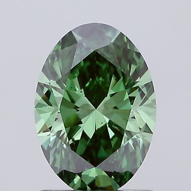 Loose Diamond - OVAL 1.01ct Fancy Vivid Green VS1